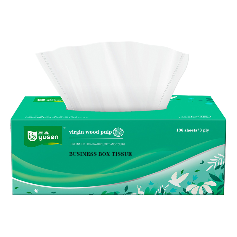 OEM Ultra Soft Thick Custom Car 2/3/4ply Napkin Facial Box Tissue paper